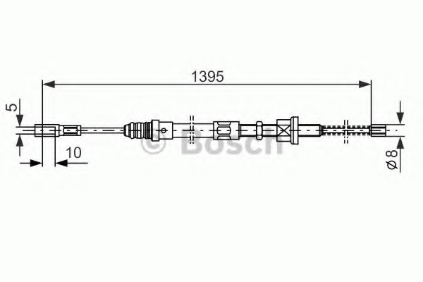 Трос ручного тормоза BOSCH 1 987 477 485