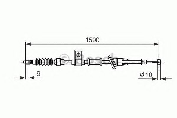 Трос ручного тормоза BOSCH 1 987 477 530