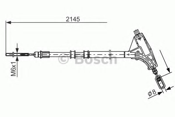 Трос ручного тормоза BOSCH 1 987 477 592