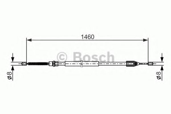 Трос ручного тормоза BOSCH 1 987 477 646