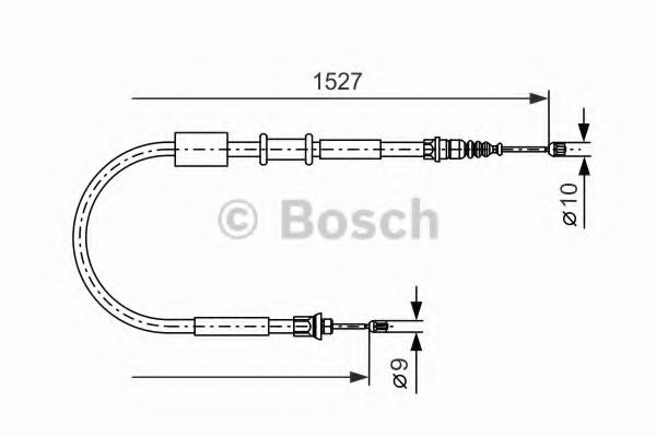 Трос ручного тормоза BOSCH 1 987 477 730