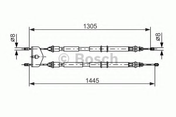 Трос ручного тормоза BOSCH 1 987 477 732