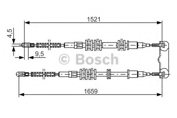 Трос ручного тормоза BOSCH 1 987 477 769