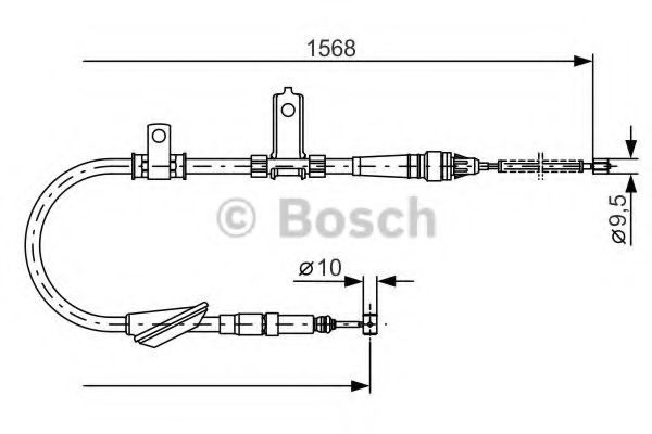 Трос ручного тормоза BOSCH 1 987 477 791