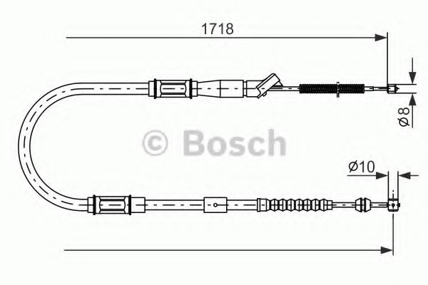 Трос ручного тормоза BOSCH 1 987 477 797