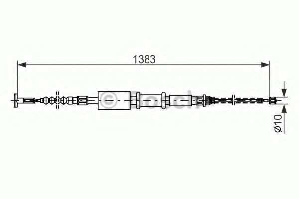 Трос ручного тормоза BOSCH 1 987 477 826