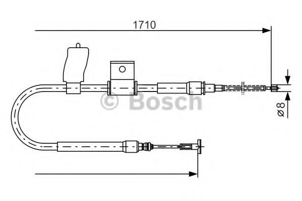 Трос ручного тормоза BOSCH 1 987 477 830