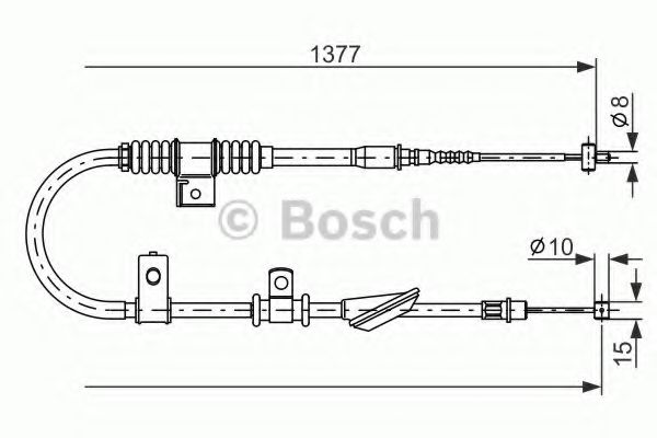 Трос ручного тормоза BOSCH 1 987 477 842