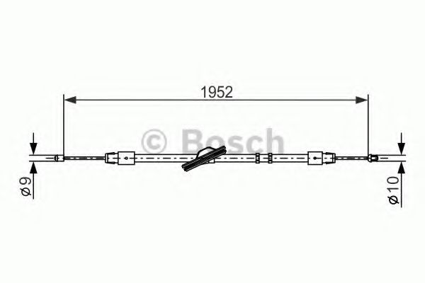 Трос ручного тормоза BOSCH 1 987 477 851