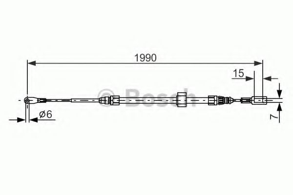 Трос ручного тормоза BOSCH 1 987 477 854