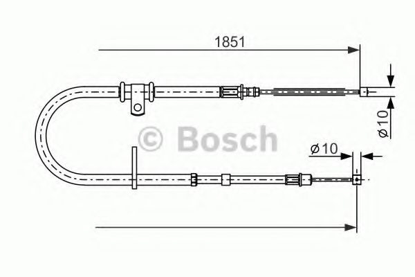 Трос ручного тормоза BOSCH 1 987 477 862