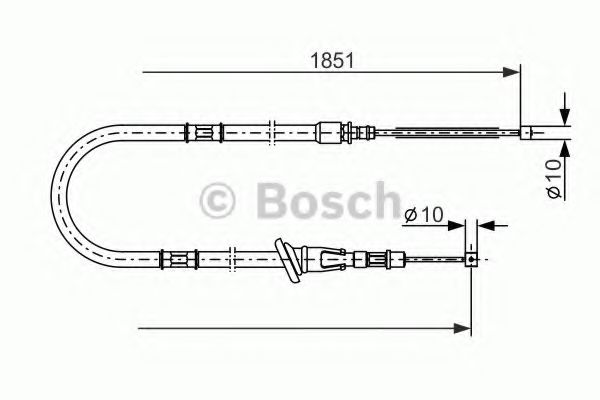 Трос ручного тормоза BOSCH 1 987 477 864