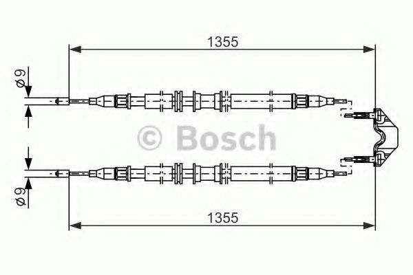 Трос ручного тормоза BOSCH 1 987 477 868
