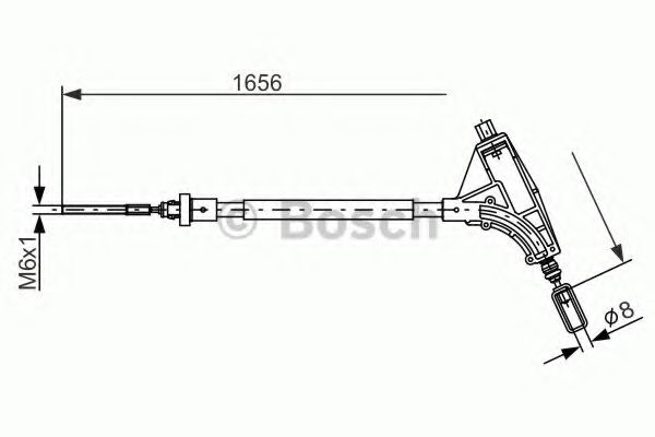 Трос ручного тормоза BOSCH 1 987 477 871