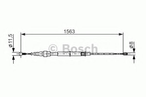 Трос ручного тормоза BOSCH 1 987 477 891