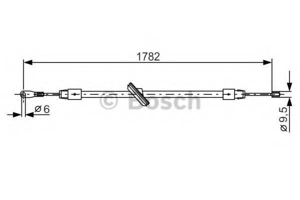 Трос ручного тормоза BOSCH 1 987 477 902