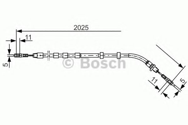 Трос ручного тормоза BOSCH 1 987 477 903