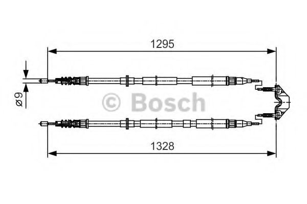 Трос ручного тормоза BOSCH 1 987 477 908