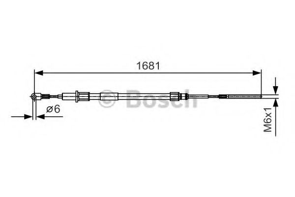 Трос ручного тормоза BOSCH 1 987 477 924