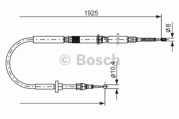 Трос ручного тормоза BOSCH 1 987 477 959
