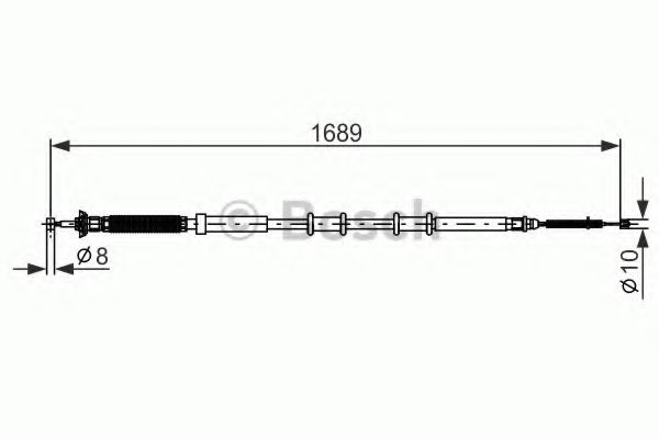 Трос ручного тормоза BOSCH 1 987 477 975