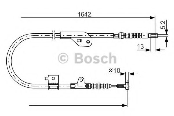 Трос ручного тормоза BOSCH 1 987 477 981