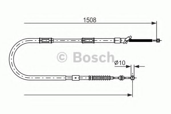 Трос ручного тормоза BOSCH 1 987 477 997