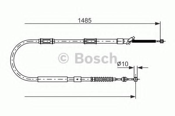 Трос ручного тормоза BOSCH 1 987 477 998