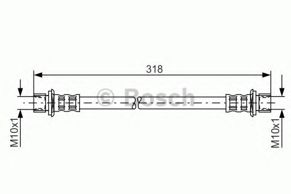 Тормозной шланг BOSCH 1 987 481 062