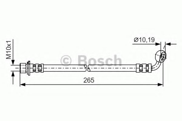Тормозной шланг BOSCH 1 987 481 128