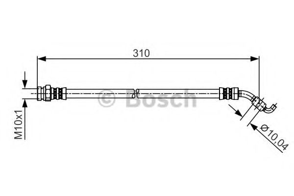 Тормозной шланг MAZDA TA01-43-810A
