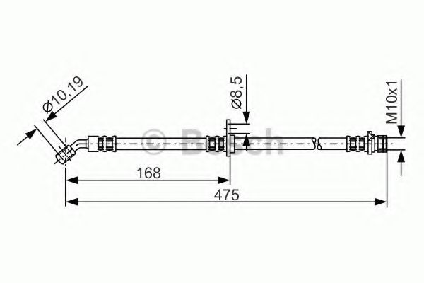 Тормозной шланг BOSCH 1 987 481 326