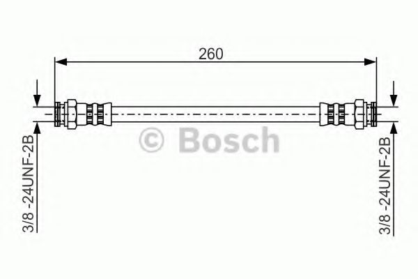 Тормозной шланг BOSCH 1 987 481 346