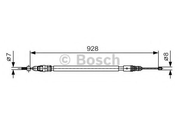 Трос ручного тормоза BOSCH 1 987 482 000
