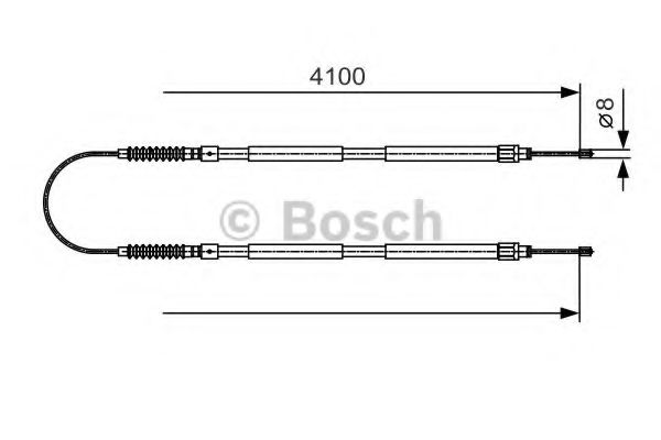 Трос ручного тормоза BOSCH 1 987 482 005