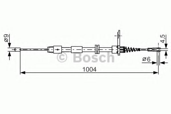 Трос ручного тормоза BOSCH 1 987 482 023