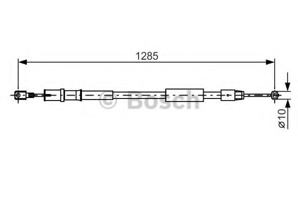 Трос ручного тормоза BOSCH 1 987 482 026