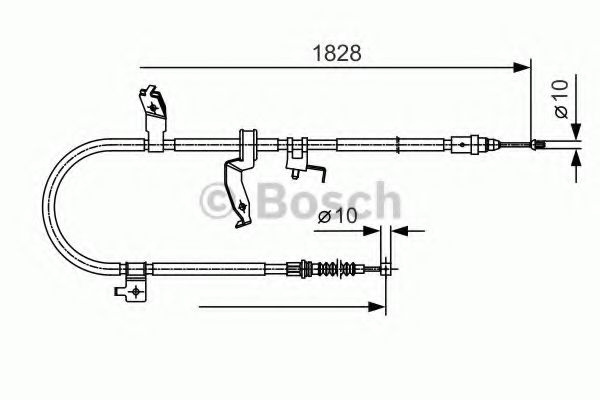 Трос ручного тормоза BOSCH 1 987 482 053