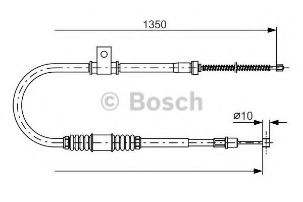 Трос ручного тормоза BOSCH 1 987 482 063