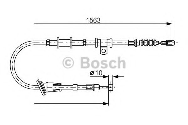 Трос ручного тормоза BOSCH 1 987 482 064