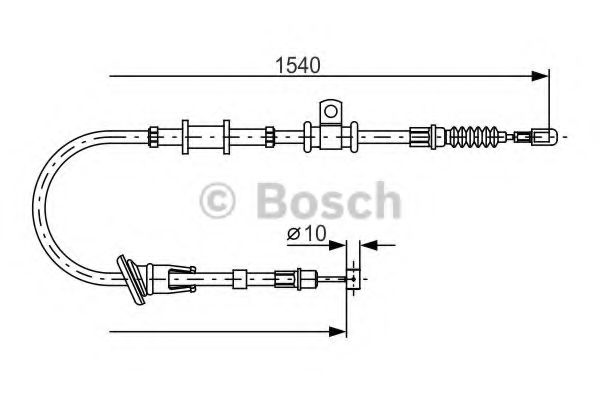 Трос ручного тормоза BOSCH 1 987 482 065