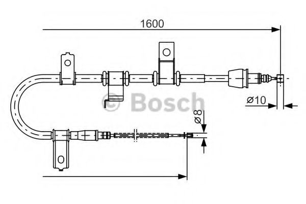 Трос ручного тормоза BOSCH 1 987 482 073