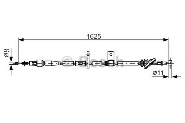 Трос ручного тормоза BOSCH 1 987 482 094
