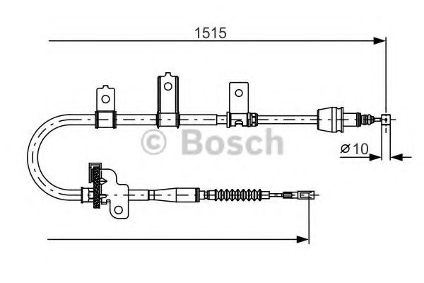 Трос ручного тормоза BOSCH 1 987 482 098