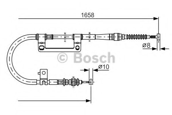 Трос ручного тормоза BOSCH 1 987 482 100