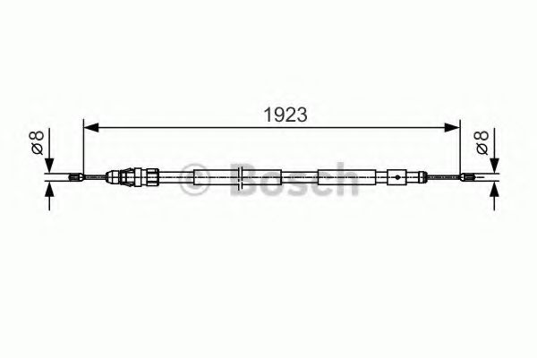 Трос ручного тормоза BOSCH 1 987 482 117