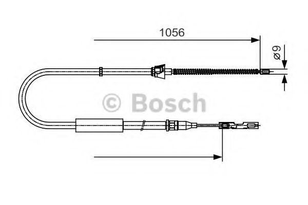 Трос ручного тормоза BOSCH 1 987 482 125