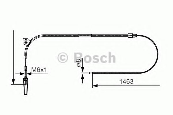 Трос ручного тормоза BOSCH 1 987 482 130