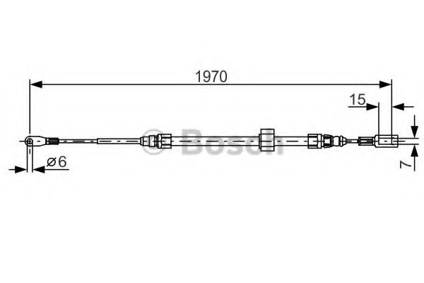 Трос ручного тормоза BOSCH 1 987 482 131