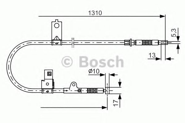 Трос ручного тормоза BOSCH 1 987 482 151